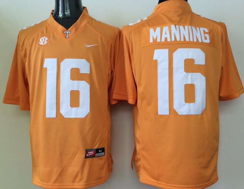 NCAA Youth Tennessee Volunteers Orange 16 Manning yellow jerseys